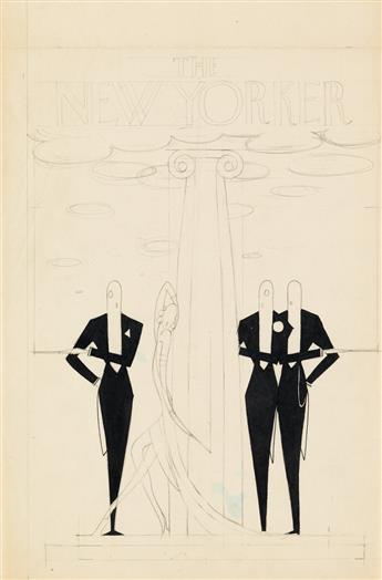 MAX RÉE. Three proposed New Yorker covers.